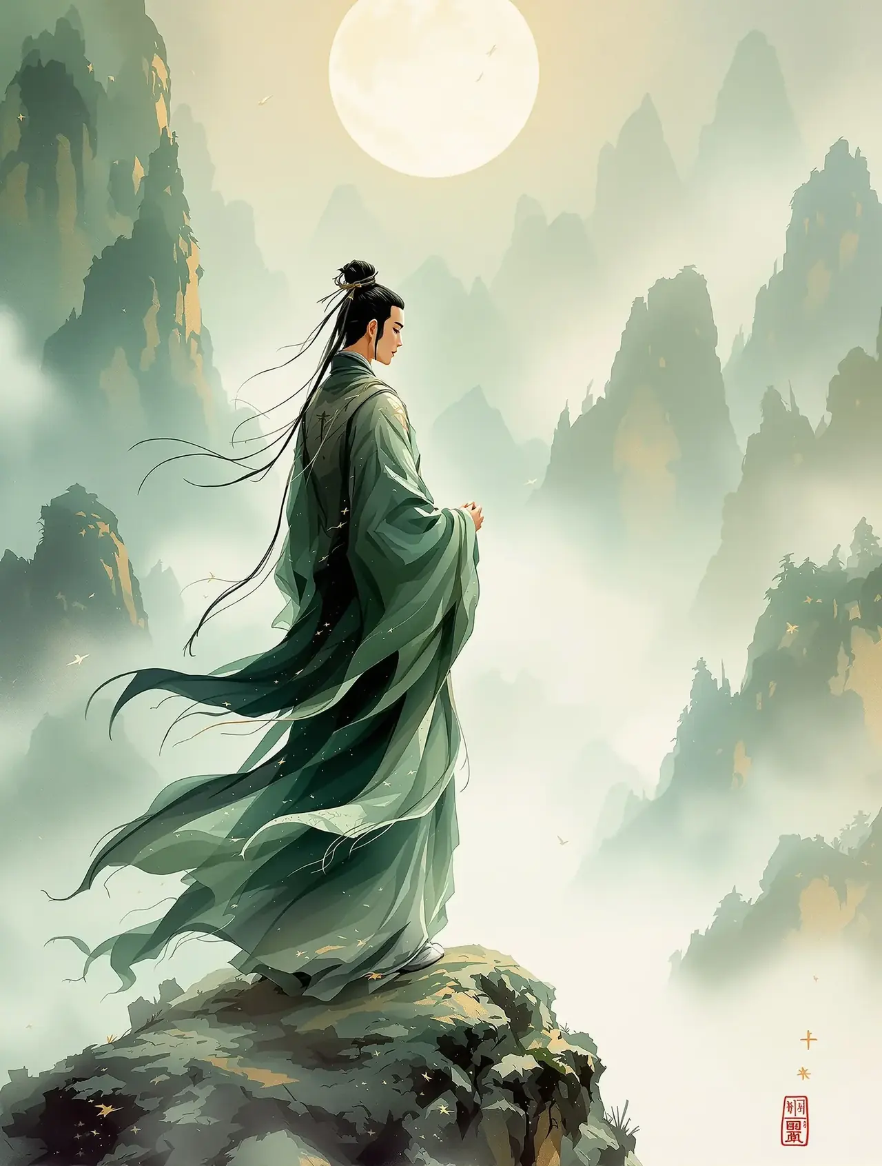 黄果新网 古风短剧《青云渡》封面剧照