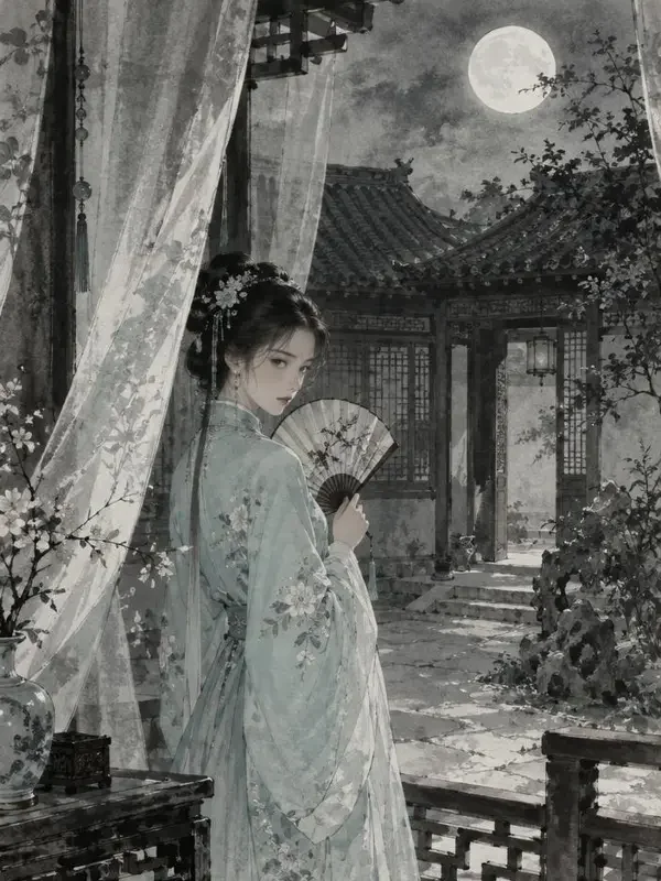 黄果新网 古风短剧《掌中锦》封面剧照
